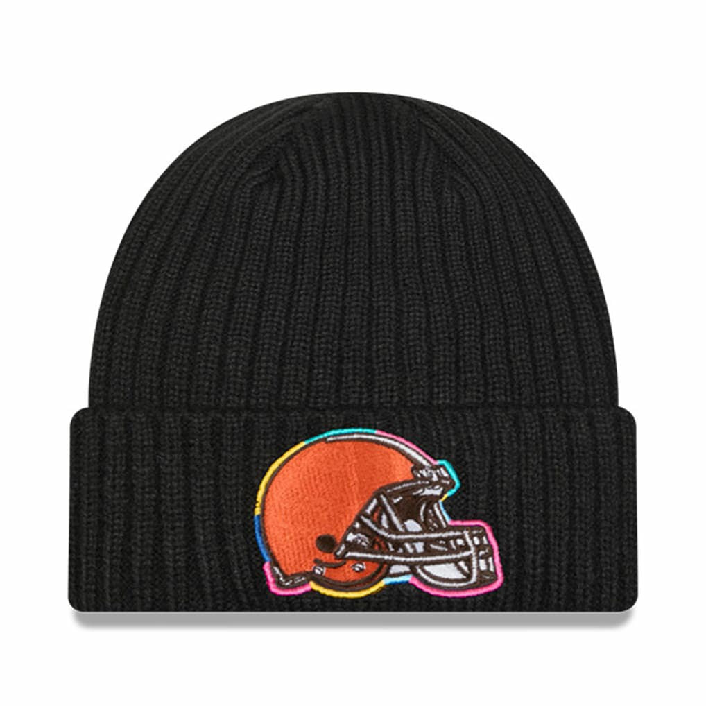 Cleveland Browns New Era 2024 NFL Crucial Catch Cuffed Knit Hat - Black sale