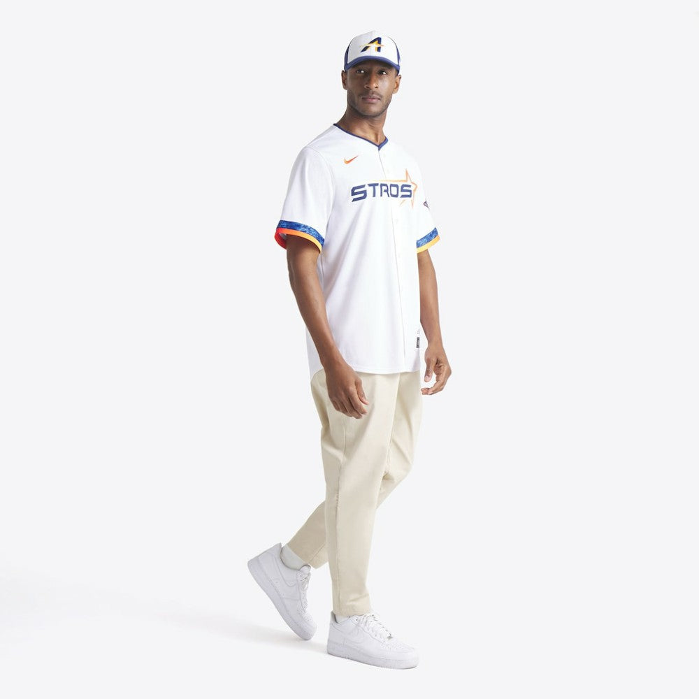 Houston Astros 2025 City Connect 39THIRTY Flex Hat - White/Navy | New Era
