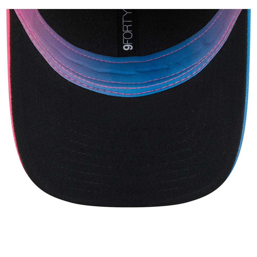 Miami Marlins 2025 City Connect 9FORTY M-Crown Adjustable Hat - Black/Pink | New Era