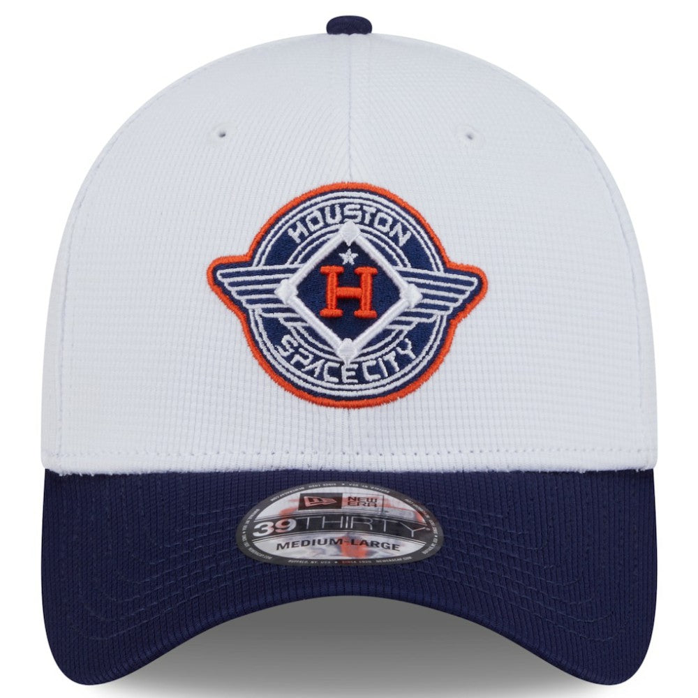 Houston Astros 2025 City Connect Batting Practice 39THIRTY Flex Hat - White/Navy | New Era