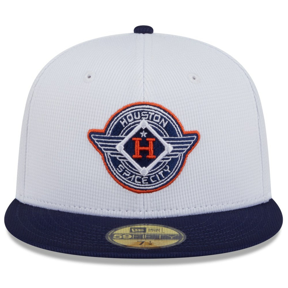 Houston Astros 2025 City Connect Batting Practice 59FIFTY Fitted Hat - White/Navy | New Era