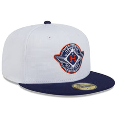 Houston Astros 2025 City Connect Batting Practice 59FIFTY Fitted Hat - White/Navy | New Era