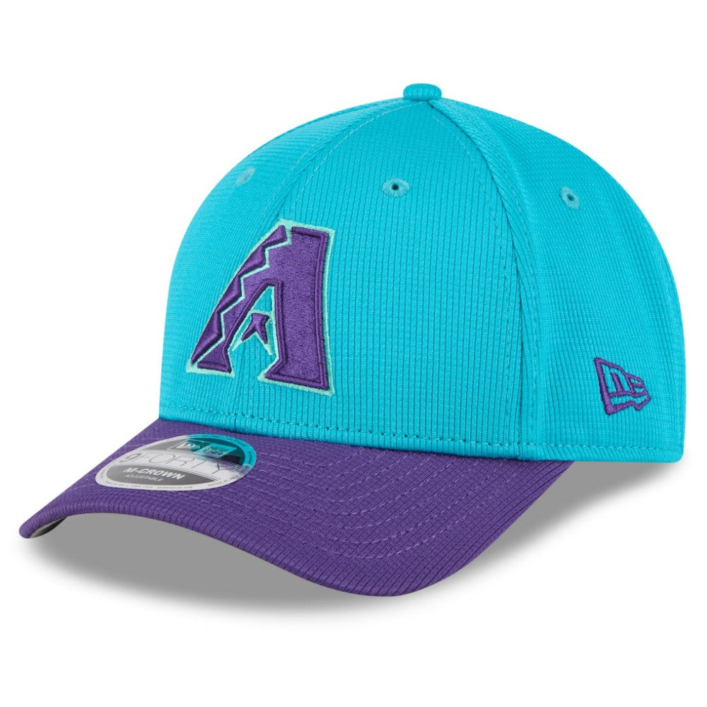 Arizona Diamondbacks 2025 City Connect Batting Practice M-Crown 9FORTY Adjustable Hat - Teal/Purple | New Era