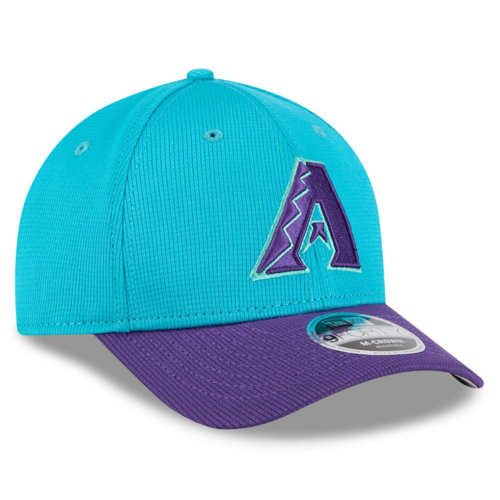 Arizona Diamondbacks 2025 City Connect Batting Practice M-Crown 9FORTY Adjustable Hat - Teal/Purple | New Era