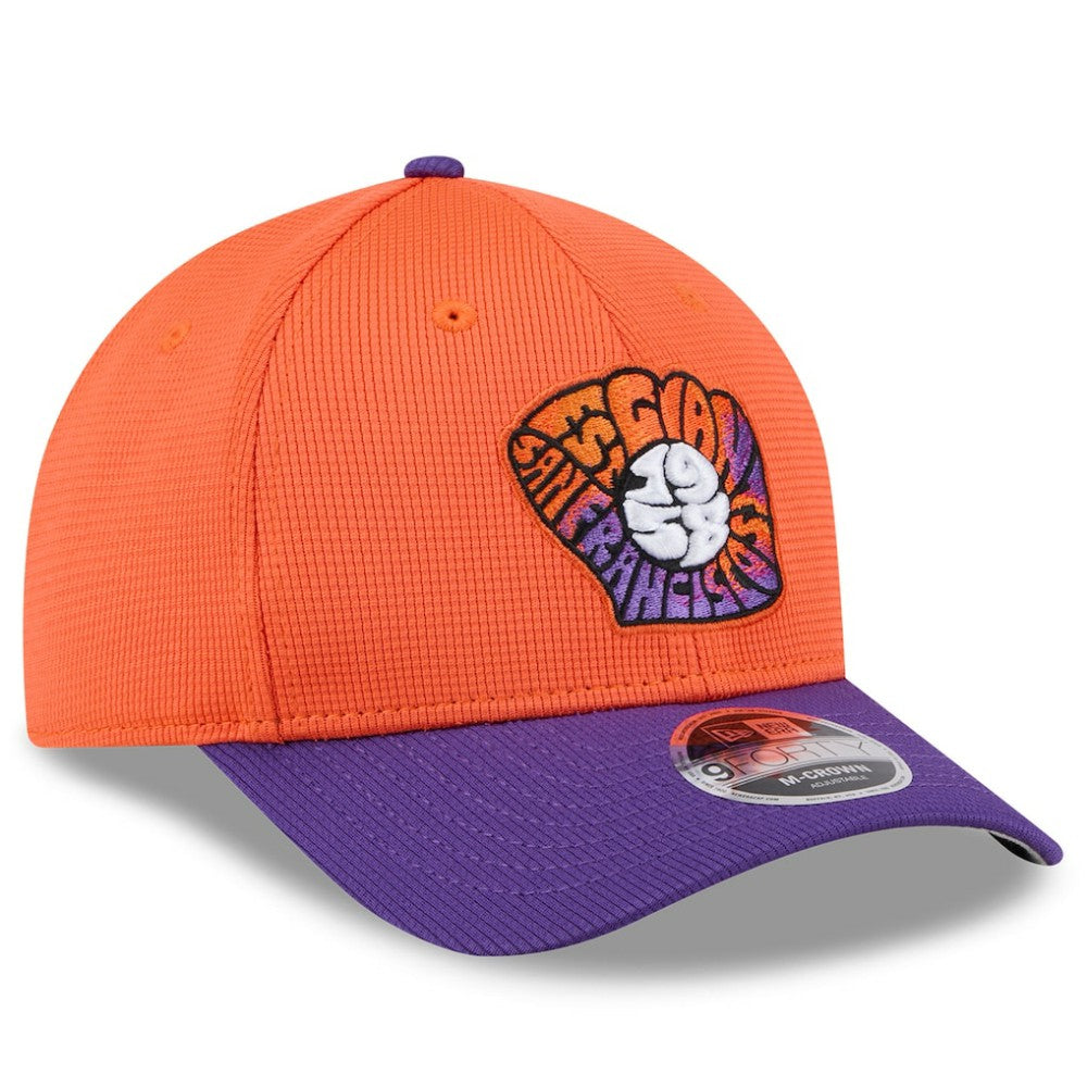 San Francisco Giants 2025 City Connect Batting Practice 9FORTY Adjustable Hat - Orange/Purple | New Era