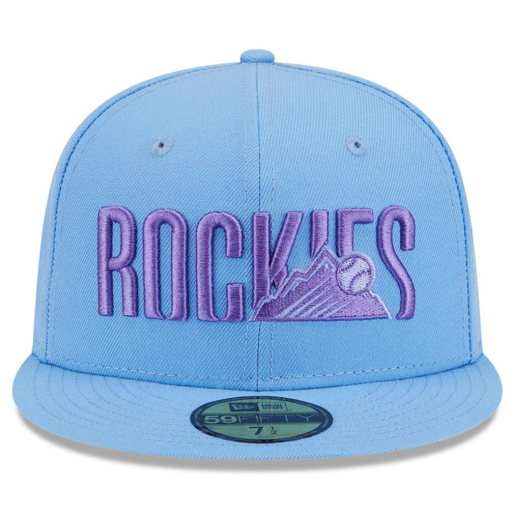 Colorado Rockies 2025 City Connect Fan Pack 59FIFTY Fitted Hat - Light Blue | New Era