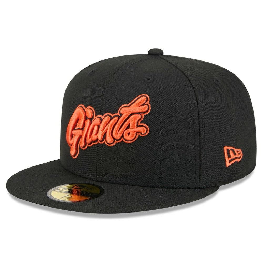 San Francisco Giants 2025 City Connect Wordmark 59FIFTY Fitted Hat - Black | New Era