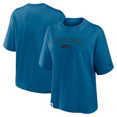 Seattle Seahawks Women's Glory Arch Boxy T-Shirt - Blue | Nike outlet