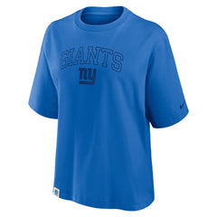 New York Giants Women's Glory Arch Boxy T-Shirt - Royal | Nike discount