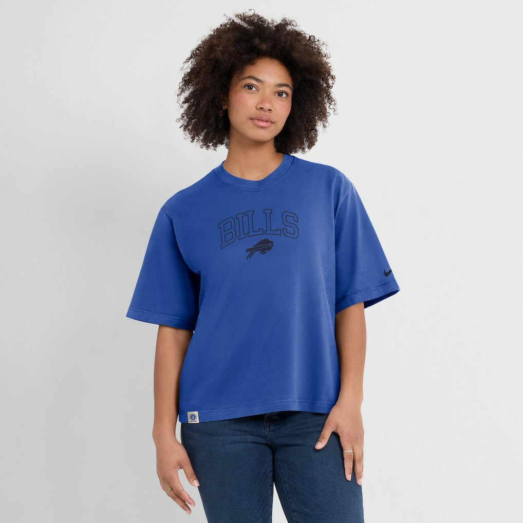 Buffalo Bills Women's Glory Arch Boxy T-Shirt - Royal | Nike cheap