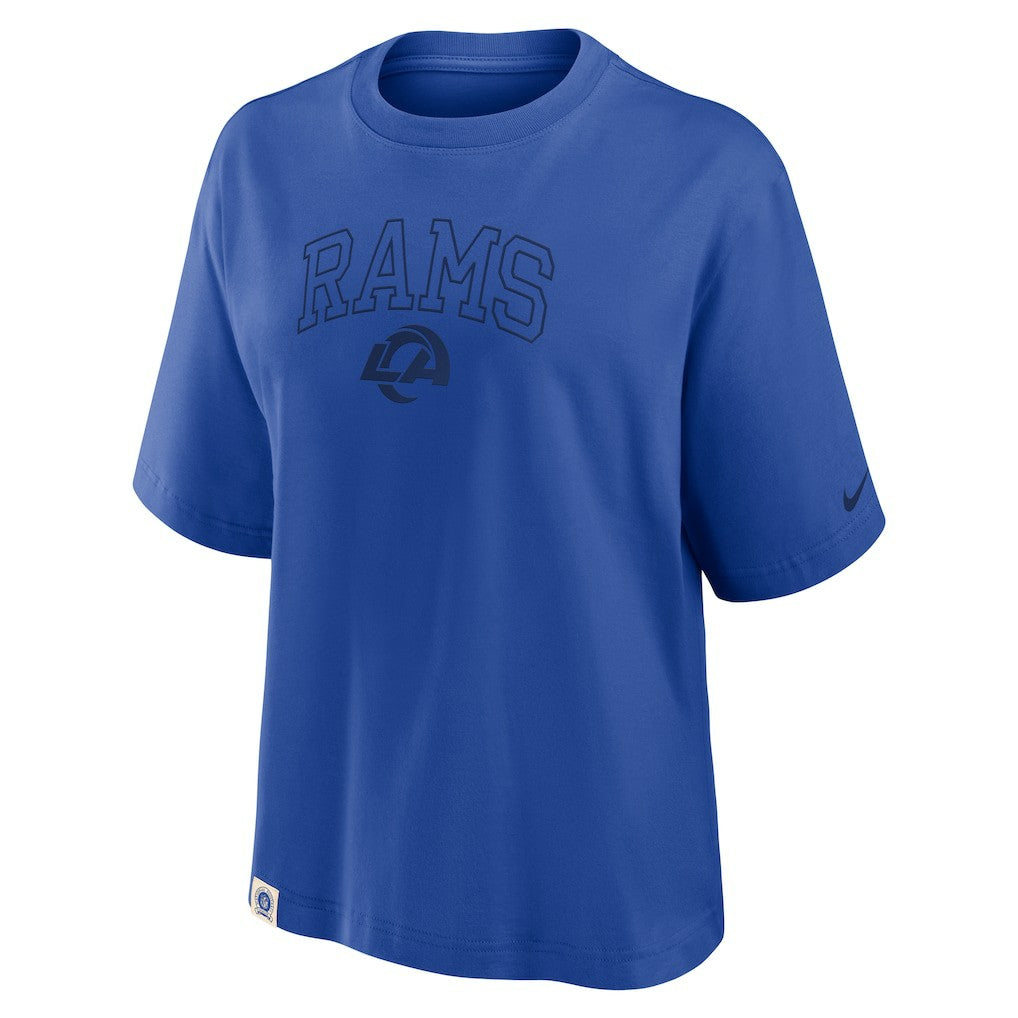 Los Angeles Rams Women's Glory Arch Boxy T-Shirt - Royal | Nike discount