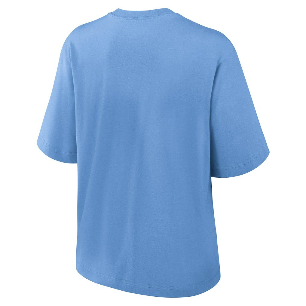 Los Angeles Chargers Women's Glory Arch Boxy T-Shirt - Powder Blue | Nike for sale