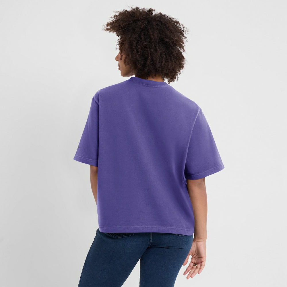 Baltimore Ravens Women's Glory Arch Boxy T-Shirt - Purple | Nike discount