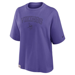 Minnesota Vikings Women's Glory Arch Boxy T-Shirt - Purple | Nike sale