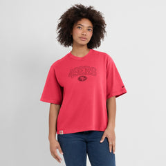 San Francisco 49ers Women's Glory Arch Boxy T-Shirt - Scarlet | Nike outlet