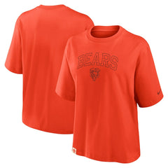Chicago Bears Women's Glory Arch Boxy T-Shirt - Orange | Nike discount