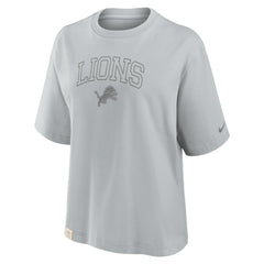 Detroit Lions Women's Glory Arch Boxy T-Shirt - Gray | Nike online