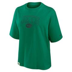 New York Jets Women's Glory Arch Boxy T-Shirt - Green | Nike outlet