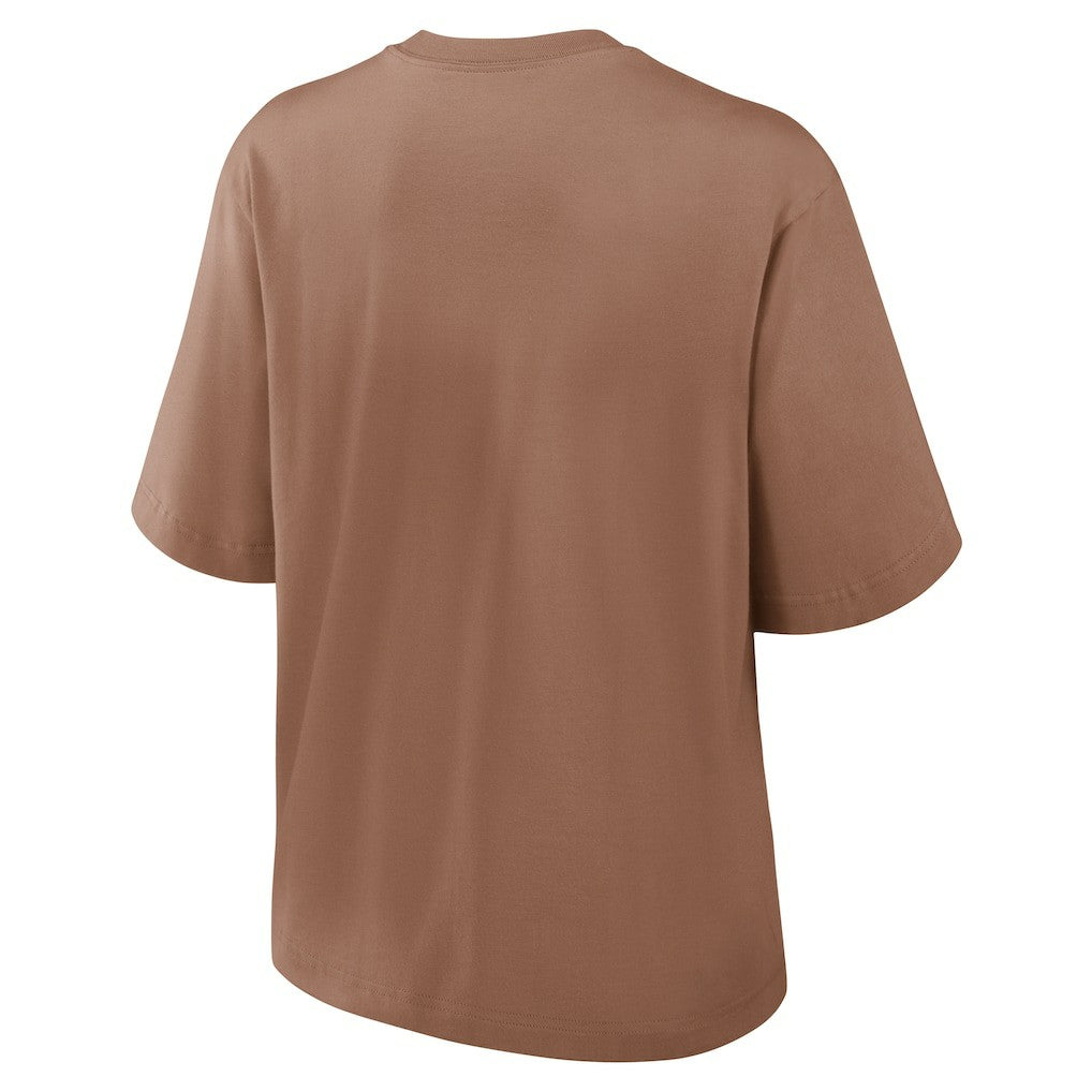Cleveland Browns Women's Glory Arch Boxy T-Shirt - Brown | Nike cheap