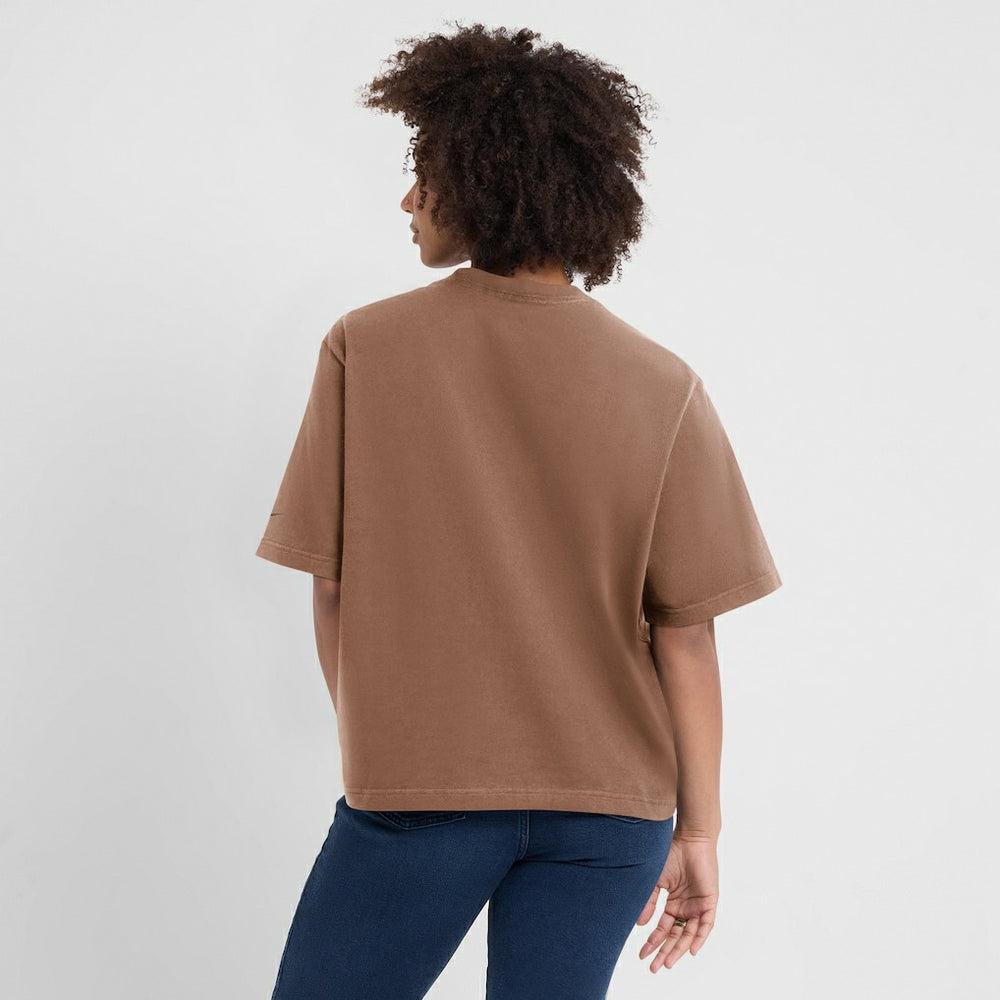 Cleveland Browns Women's Glory Arch Boxy T-Shirt - Brown | Nike cheap