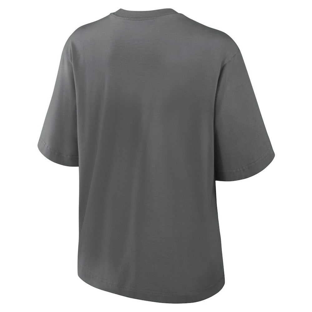 New Orleans Saints Women's Glory Arch Boxy T-Shirt - Charcoal | Nike on sale