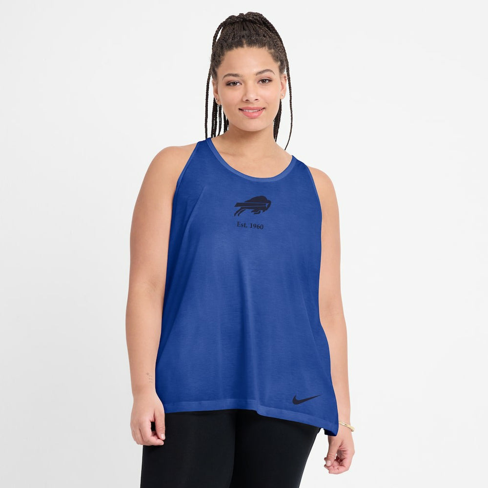 Buffalo Bills Women's Glory Open-Back Crisscross Dri-FIT Tank Top - Royal | Nike cheap