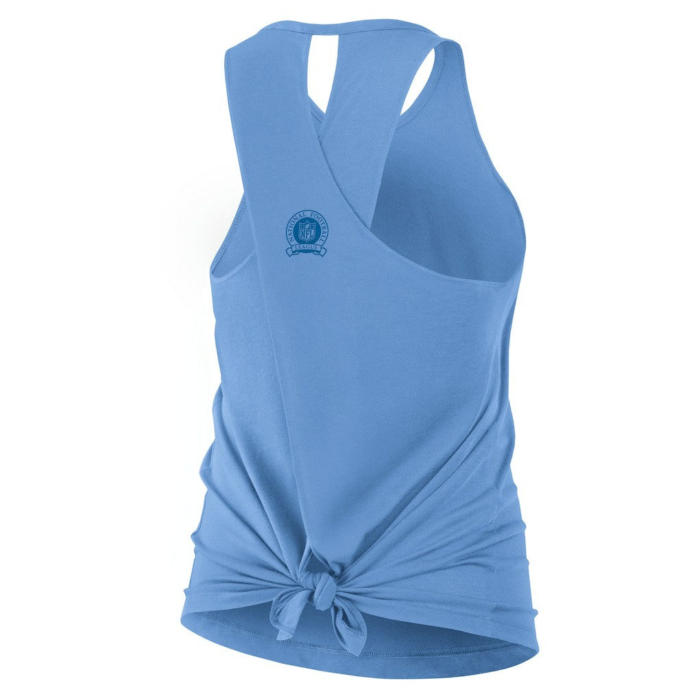 Los Angeles Chargers Women's Glory Open-Back Crisscross Dri-FIT Tank Top - Powder Blue | Nike outlet