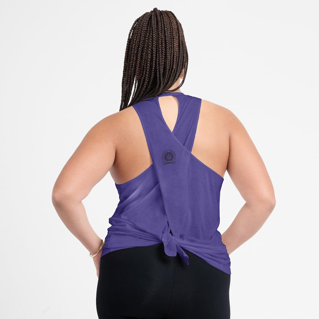 Baltimore Ravens Women's Glory Open-Back Crisscross Dri-FIT Tank Top - Purple | Nike online