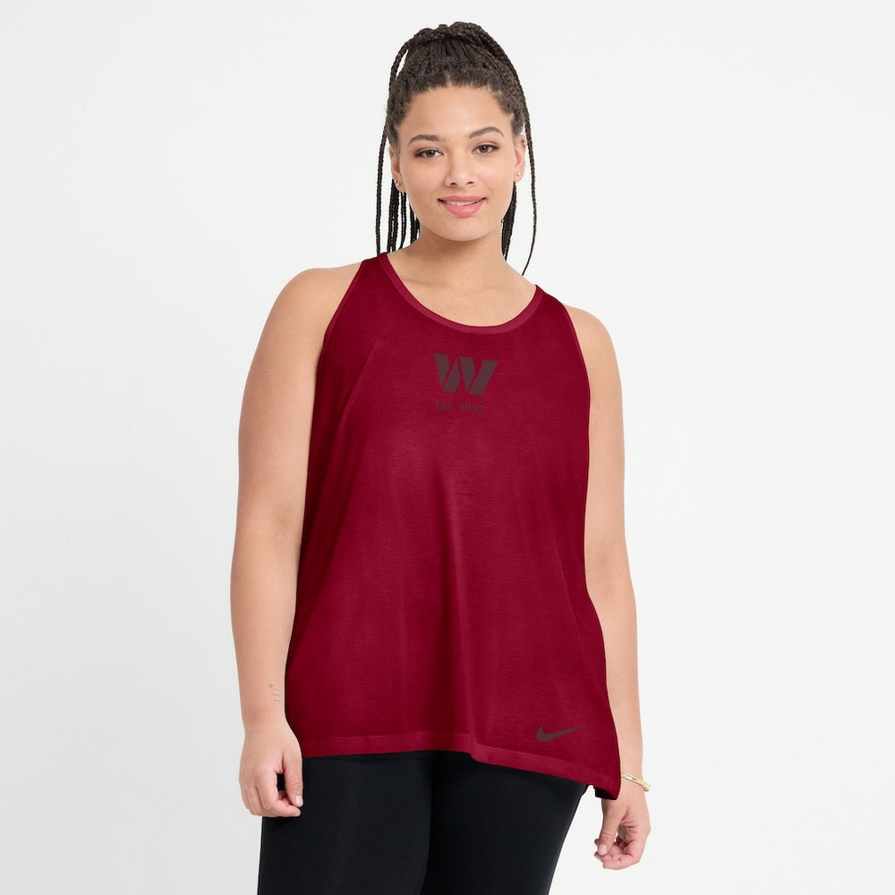 Washington Commanders Women's Glory Open-Back Crisscross Dri-FIT Tank Top - Burgundy | Nike online