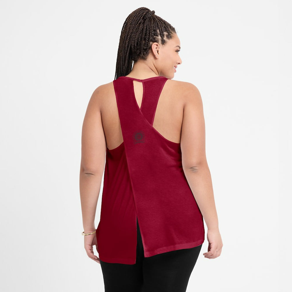 Washington Commanders Women's Glory Open-Back Crisscross Dri-FIT Tank Top - Burgundy | Nike online