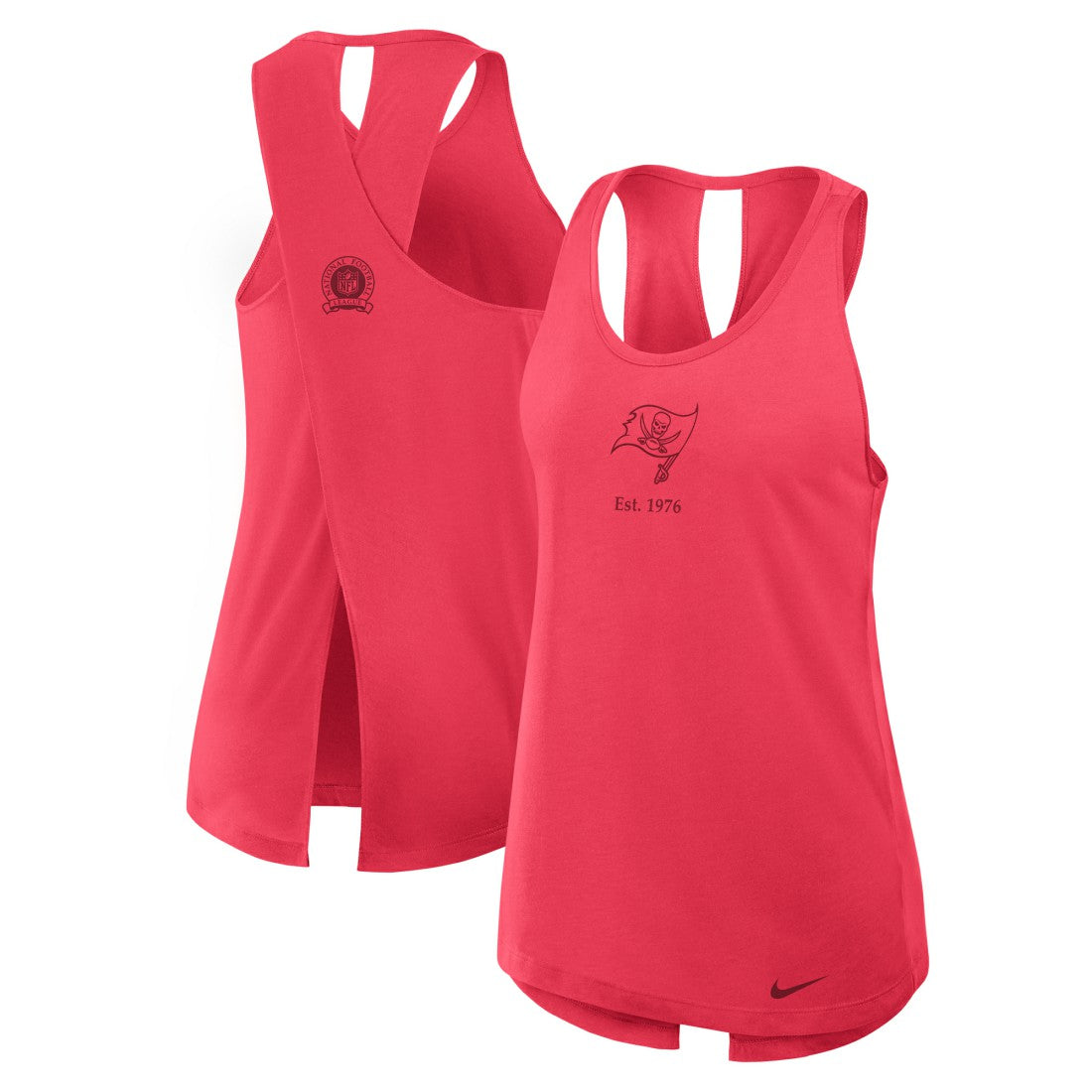 Tampa Bay Buccaneers Women's Glory Open-Back Crisscross Dri-FIT Tank Top - Light Red | Nike cheap