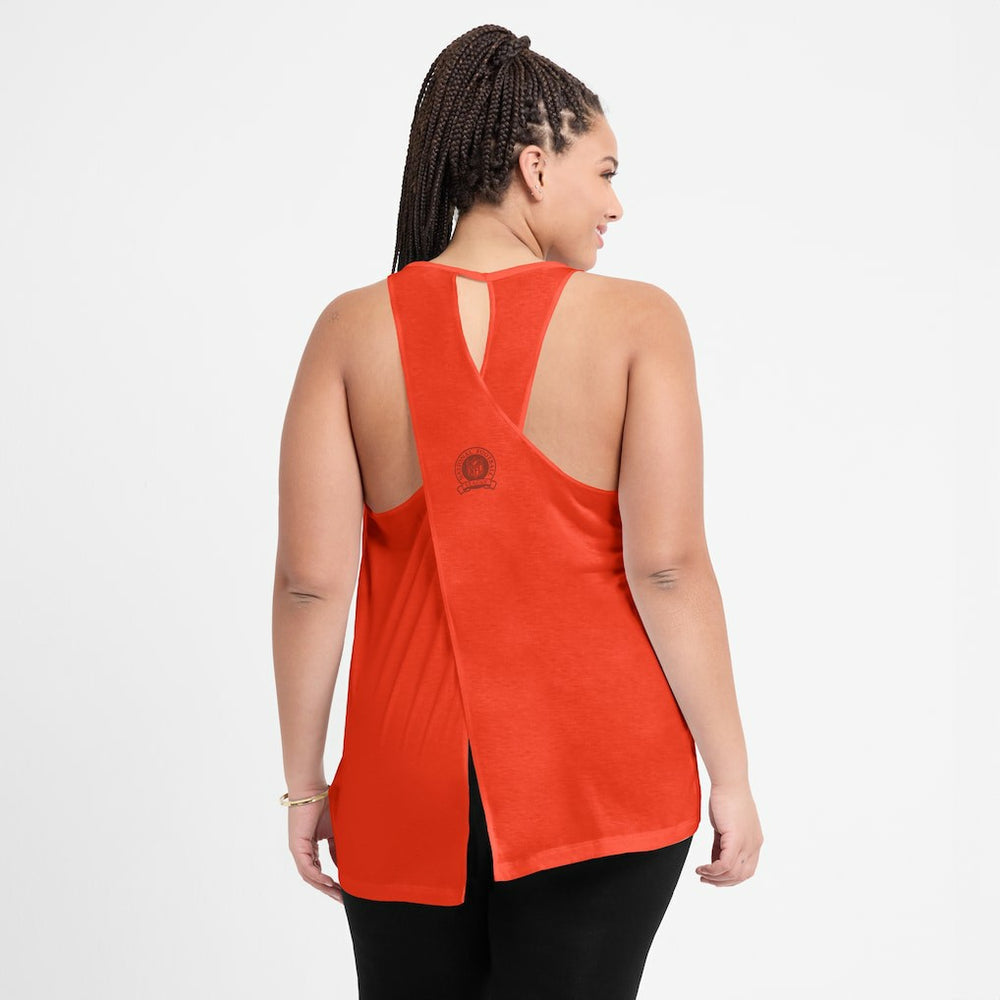 Chicago Bears Women's Glory Open-Back Crisscross Dri-FIT Tank Top - Orange | Nike online