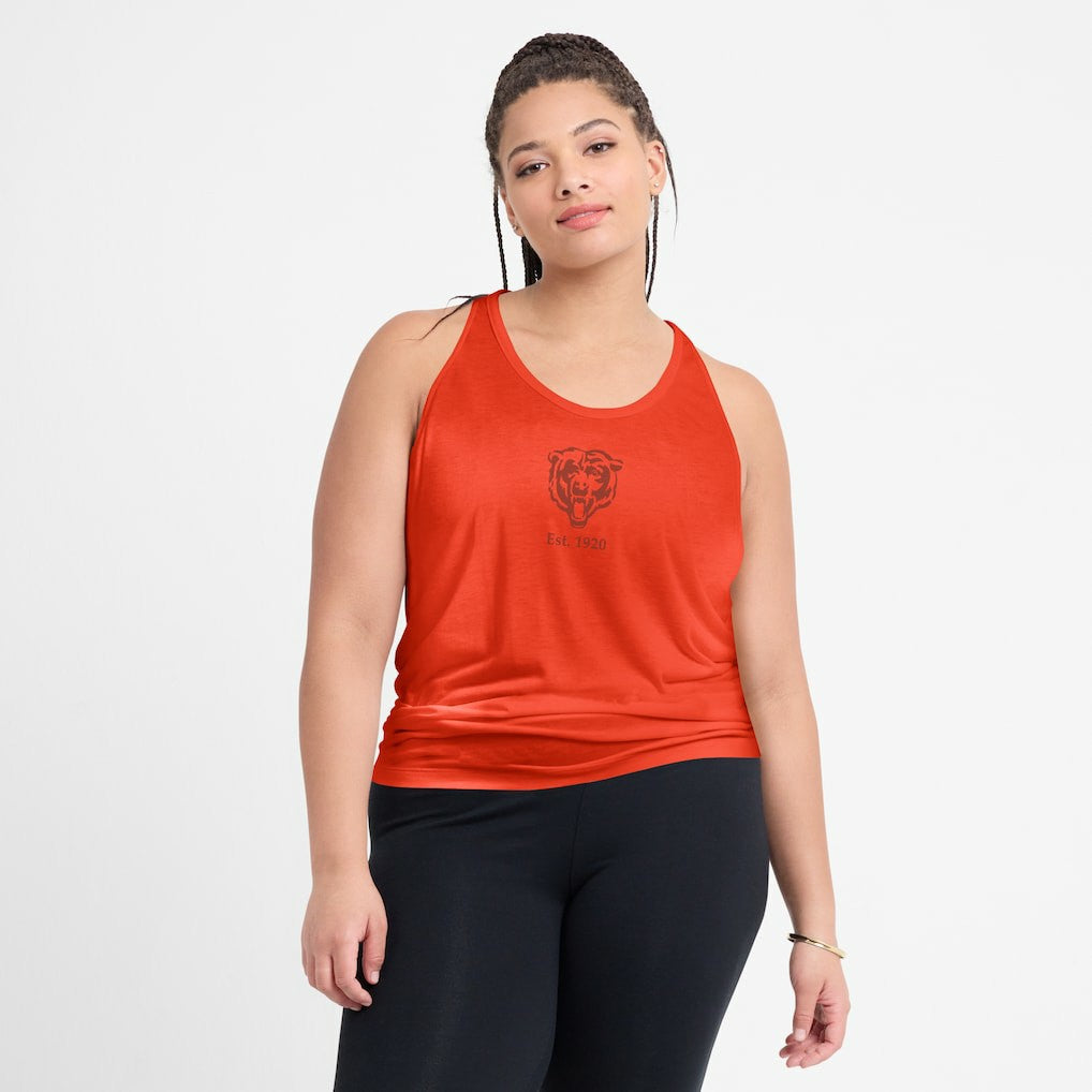 Chicago Bears Women's Glory Open-Back Crisscross Dri-FIT Tank Top - Orange | Nike online