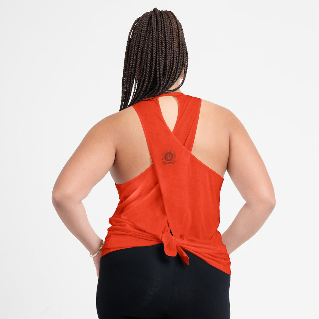 Chicago Bears Women's Glory Open-Back Crisscross Dri-FIT Tank Top - Orange | Nike online