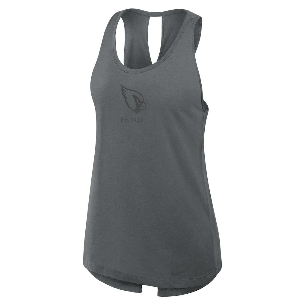Arizona Cardinals Women's Glory Open-Back Crisscross Dri-FIT Tank Top - Charcoal | Nike on sale