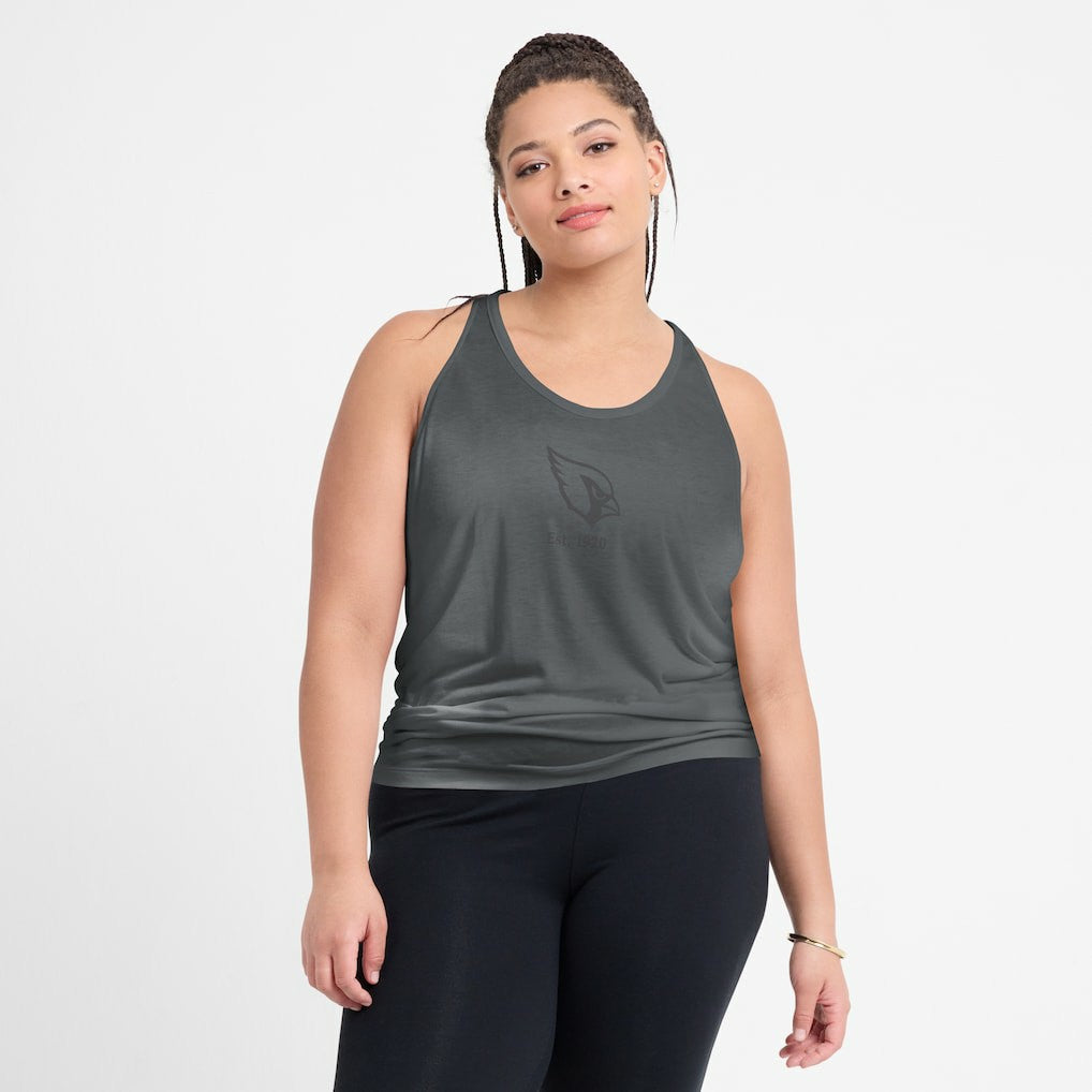 Arizona Cardinals Women's Glory Open-Back Crisscross Dri-FIT Tank Top - Charcoal | Nike on sale