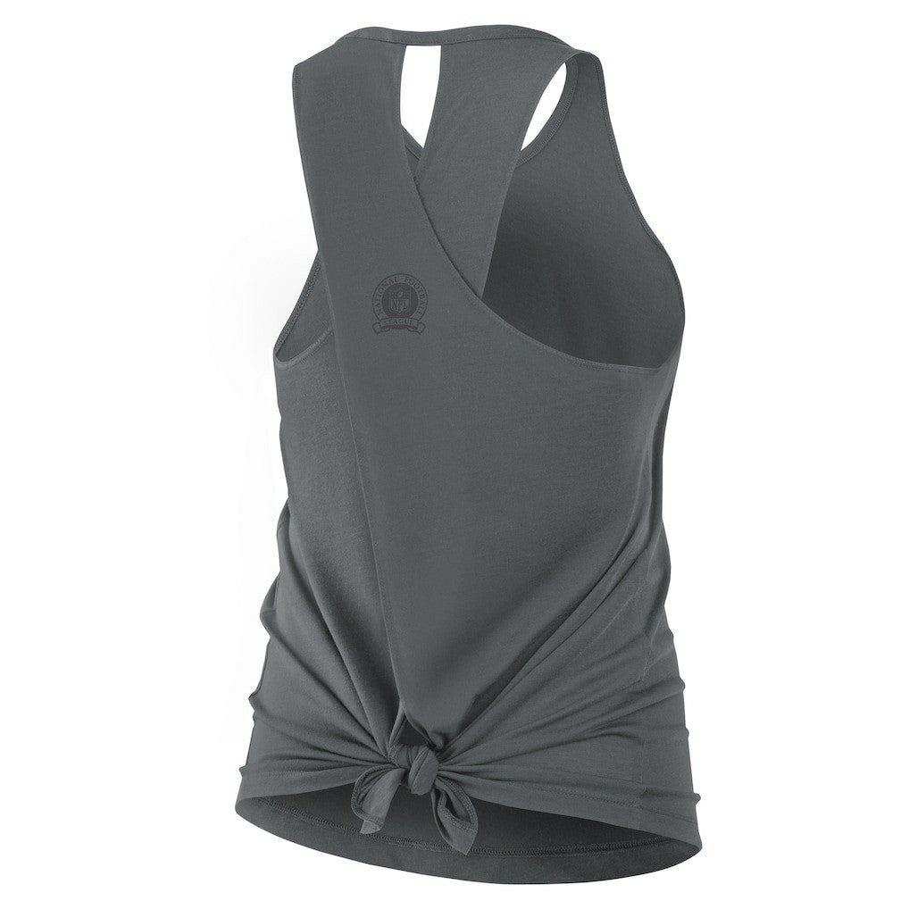Philadelphia Eagles Women's Glory Open-Back Crisscross Dri-FIT Tank Top - Charcoal | Nike cheap