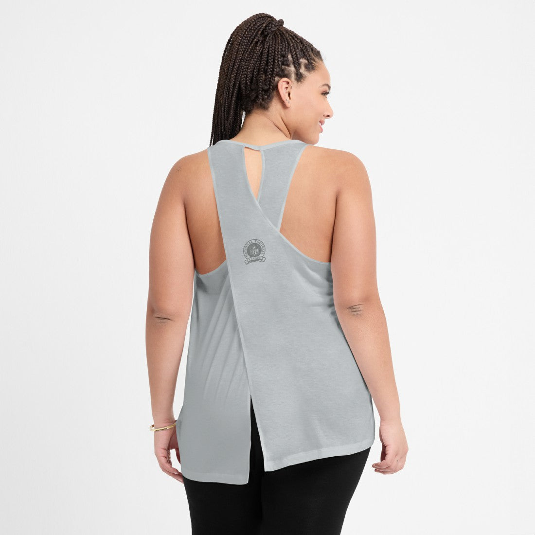 Detroit Lions Women's Glory Open-Back Crisscross Dri-FIT Tank Top - Gray | Nike sale