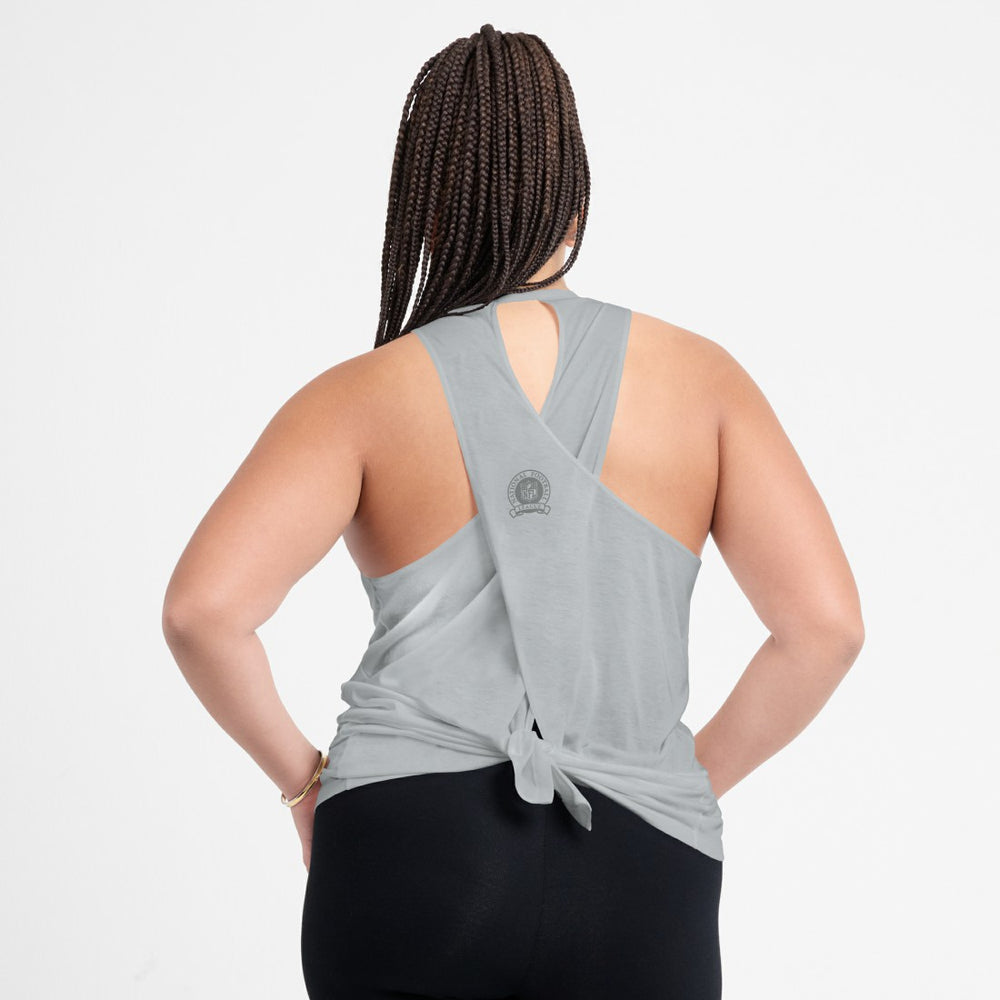 Detroit Lions Women's Glory Open-Back Crisscross Dri-FIT Tank Top - Gray | Nike sale