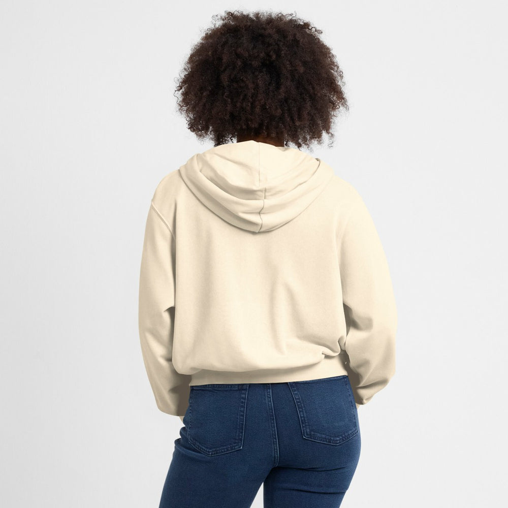 Green Bay Packers Women's Glory Cropped Full-Zip Hoodie - Cream | Nike cheap