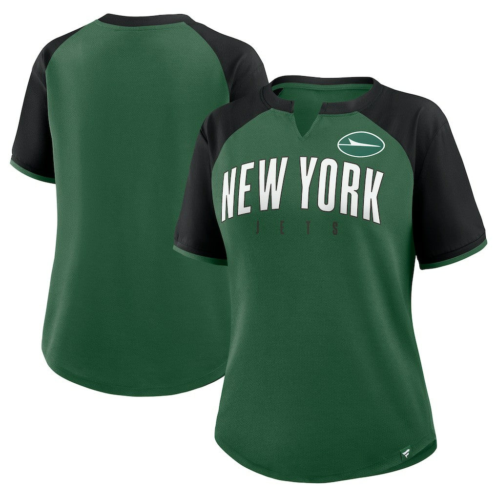 New York Jets Women's Height Advantage T-Shirt - Green/Black for sale