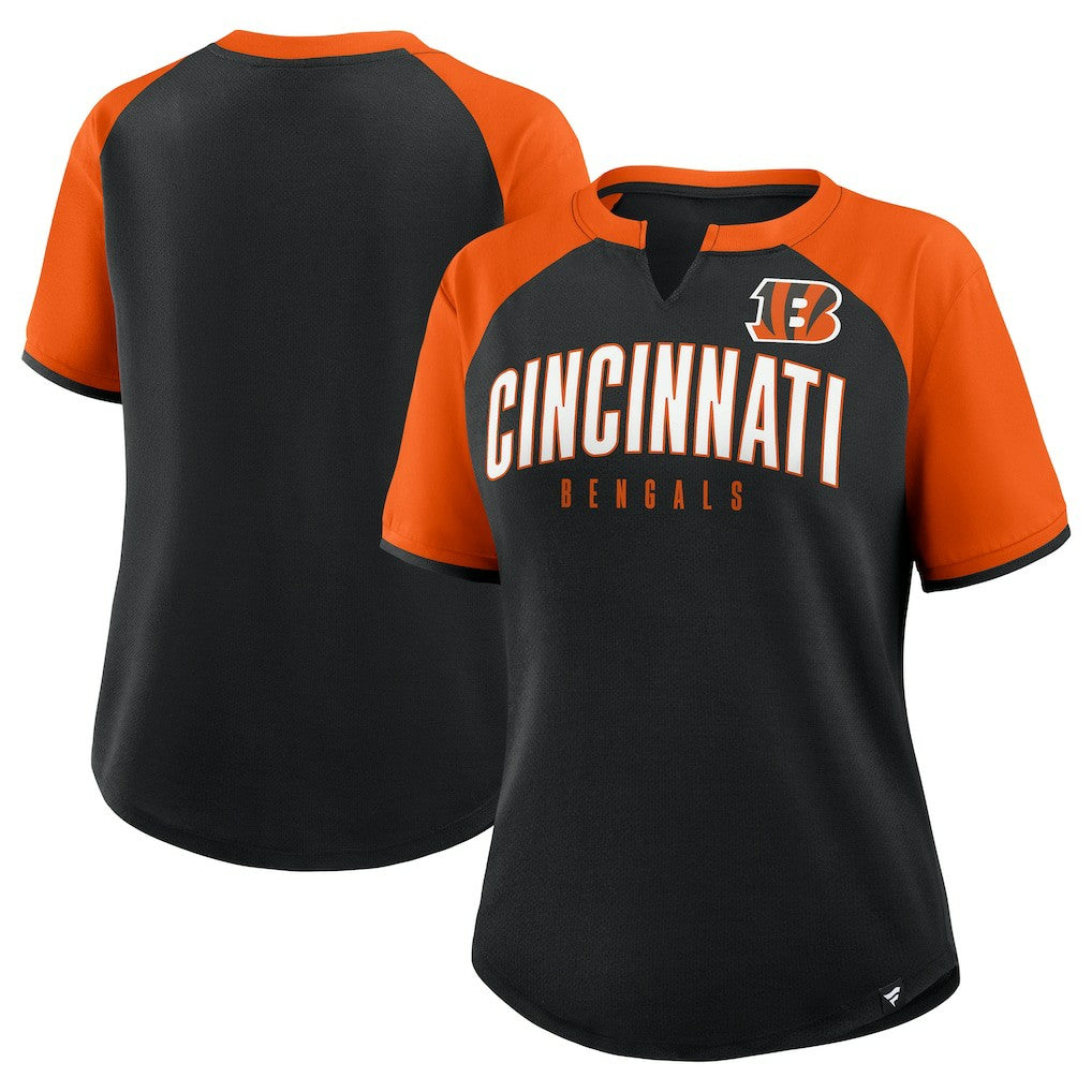 Cincinnati Bengals Women's Height Advantage T-Shirt - Black/Orange for sale