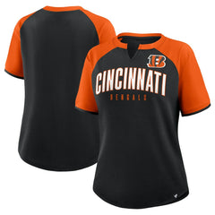 Cincinnati Bengals Women's Height Advantage T-Shirt - Black/Orange for sale
