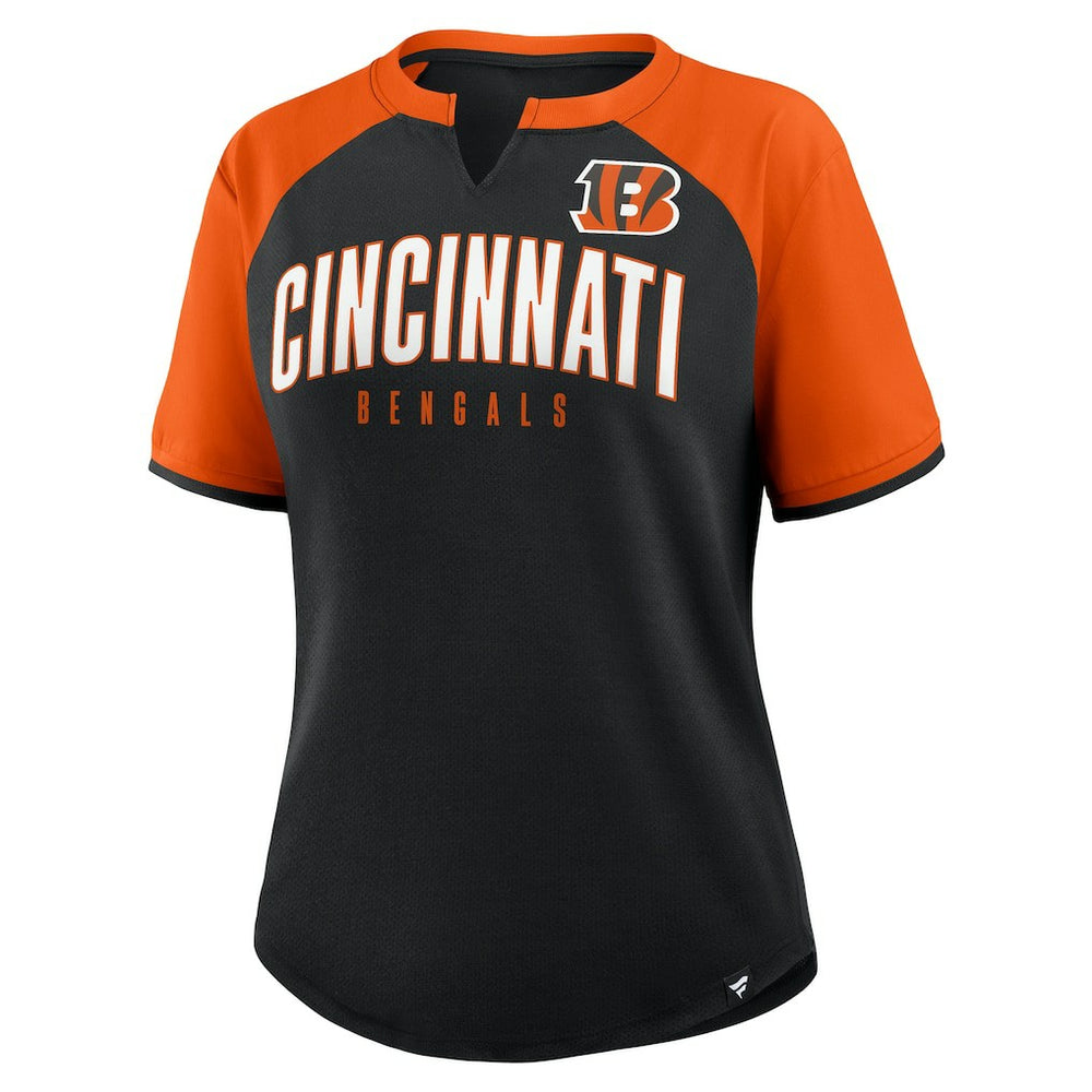 Cincinnati Bengals Women's Height Advantage T-Shirt - Black/Orange for sale