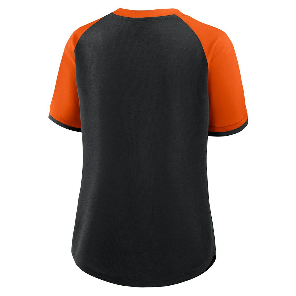 Cincinnati Bengals Women's Height Advantage T-Shirt - Black/Orange for sale