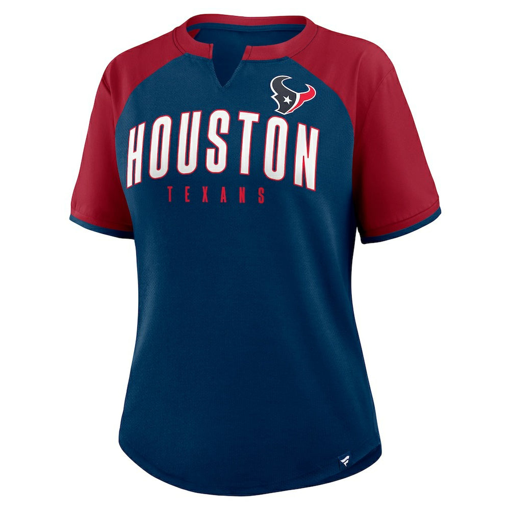 Houston Texans Women's Height Advantage T-Shirt - Navy/Red online