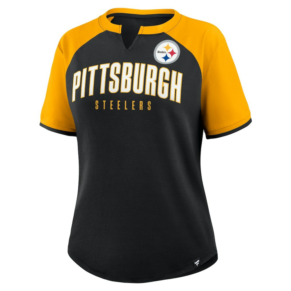 Pittsburgh Steelers Women's Height Advantage T-Shirt - Black/Gold discount