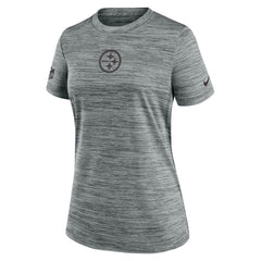 Pittsburgh Steelers Women's Sideline Velocity Dri-FIT T-Shirt - Gray | Nike online