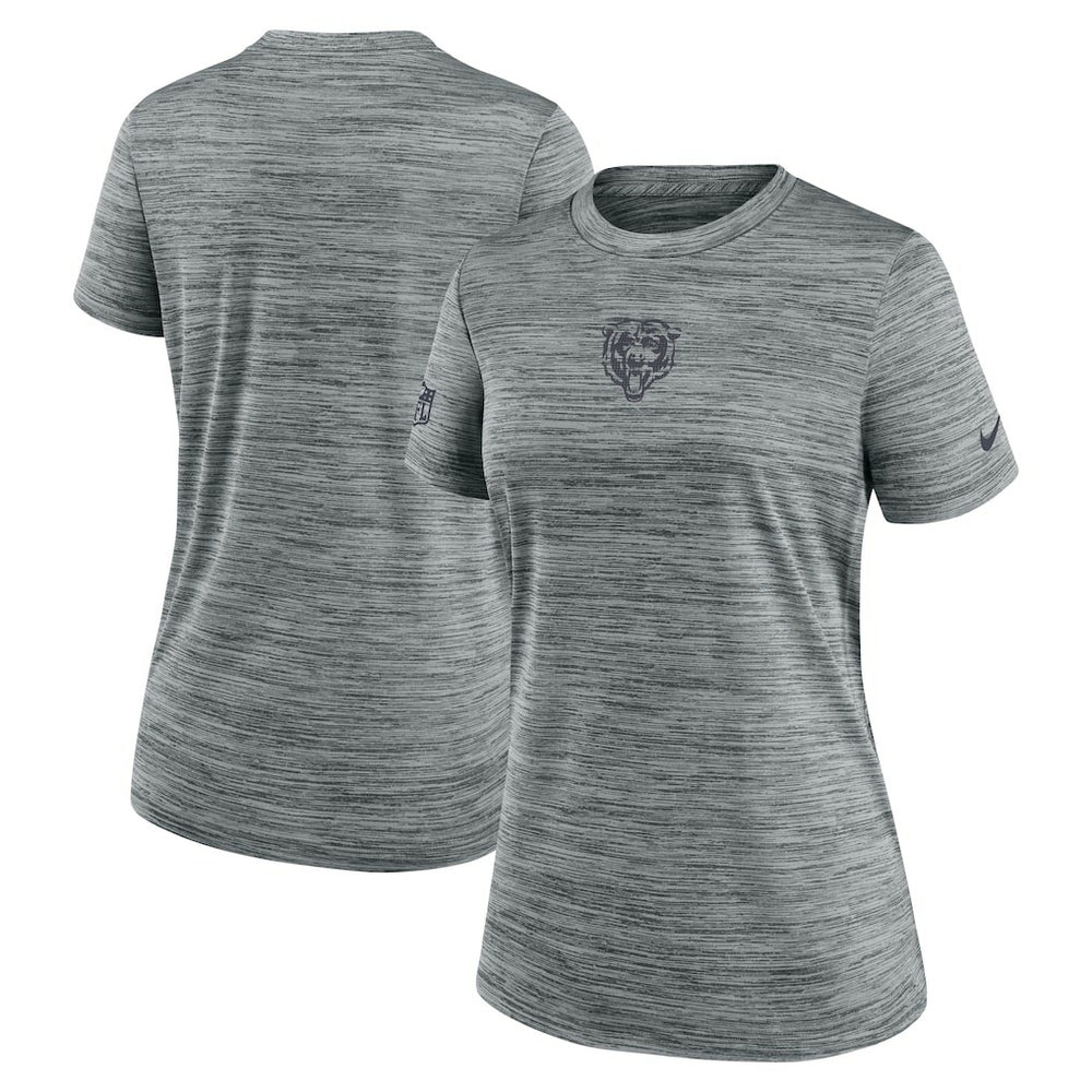 Chicago Bears Women's Sideline Velocity Dri-FIT T-Shirt - Gray | Nike outlet
