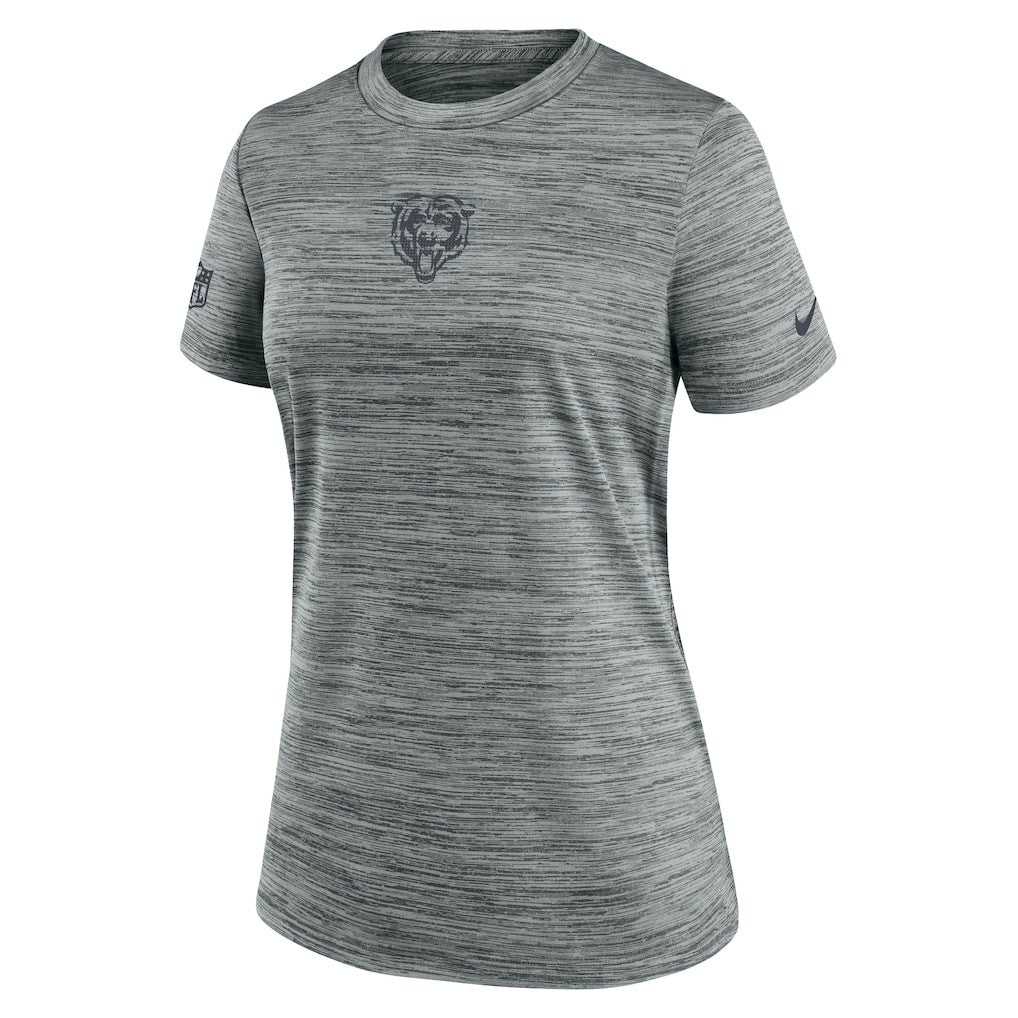 Chicago Bears Women's Sideline Velocity Dri-FIT T-Shirt - Gray | Nike outlet